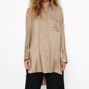 Zara Satin effect blouse